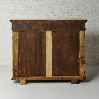 1860s Belgian Bleached Oak Commode
