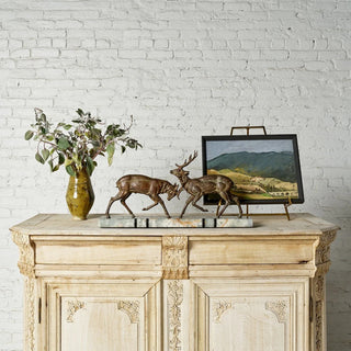1860s Belgian Bleached Oak Commode
