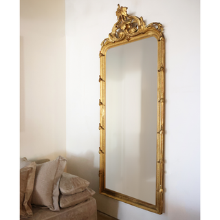 1880 French Louis Philippe Giltwood Mirror
