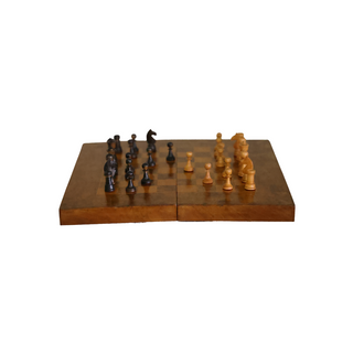 1800 Italian Wooden Chess & Backgammon Set

