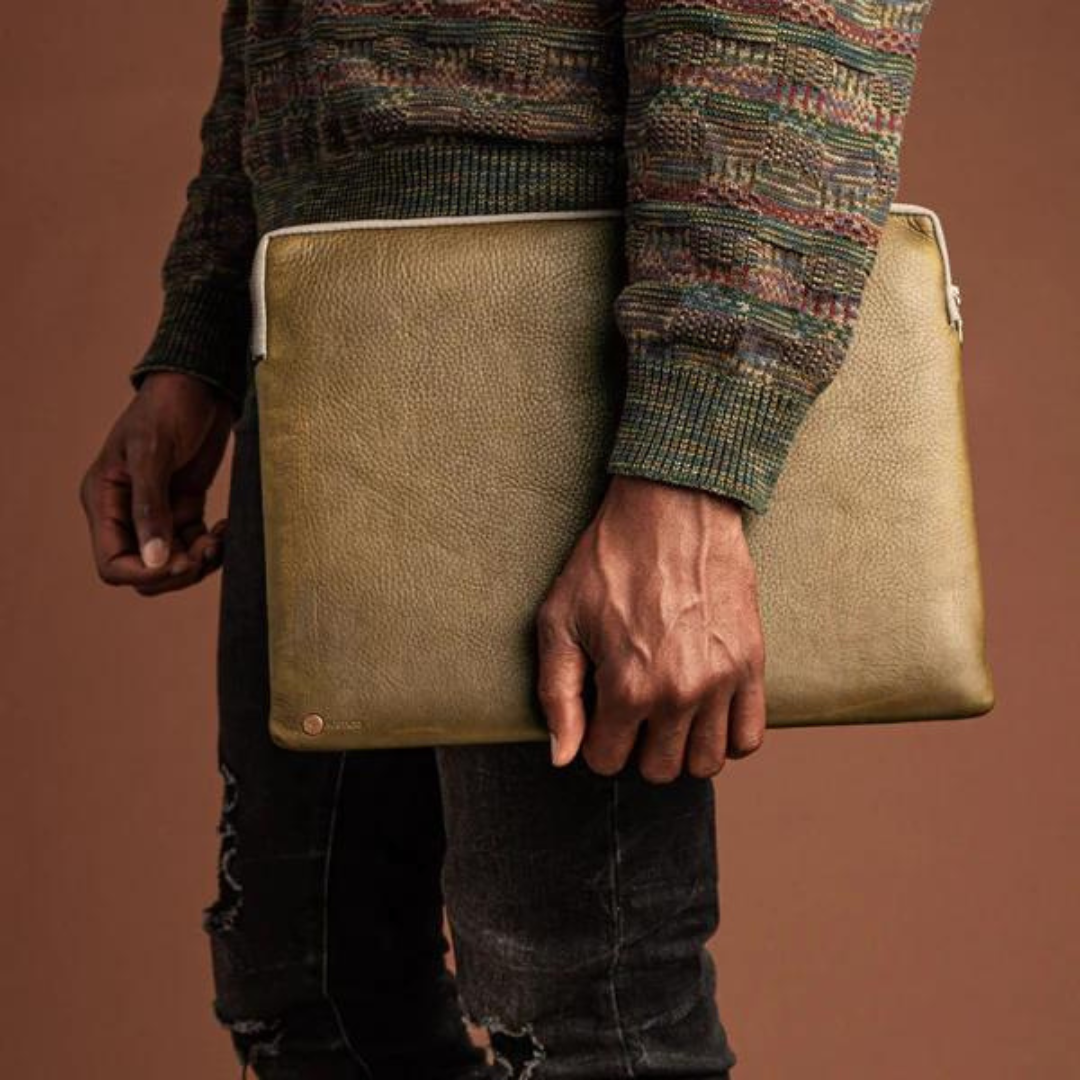 Oxford Leather Laptop Sleeve - Thumbnail 4