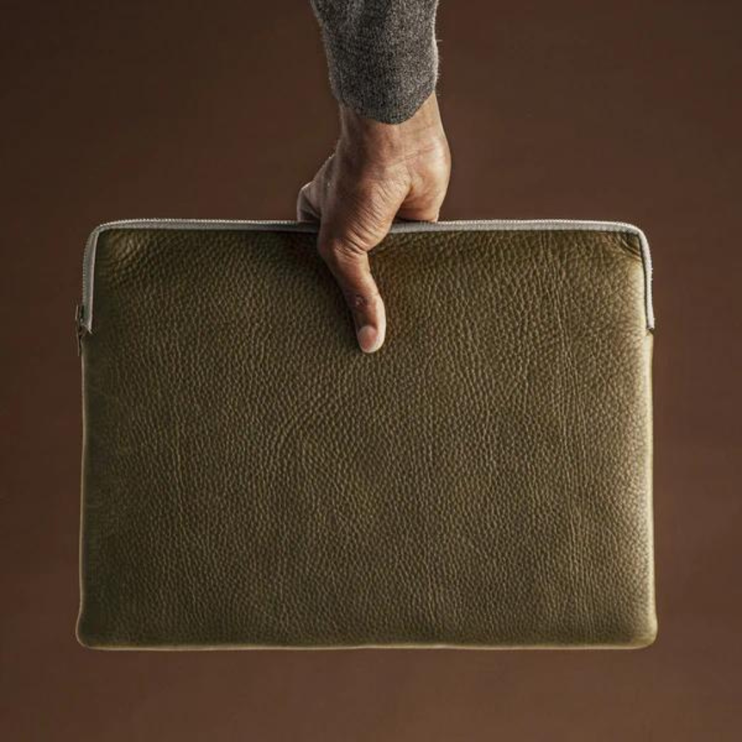 Oxford Leather Laptop Sleeve - Thumbnail 3
