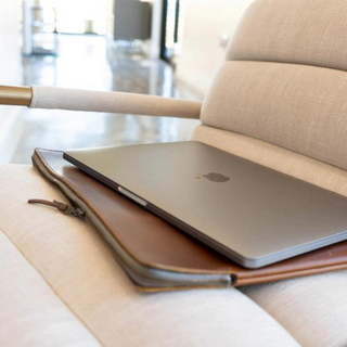 Oxford Leather Laptop Sleeve (Olive) by Rustico
