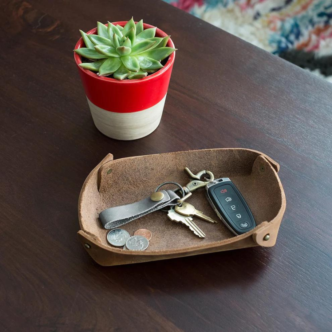Basin Leather Catch All Tray (Thick)