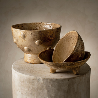 Curio Paper Mache Polka Vase
