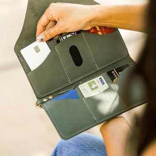 Continental Clutch Leather Wallet (Black) by Rustico
