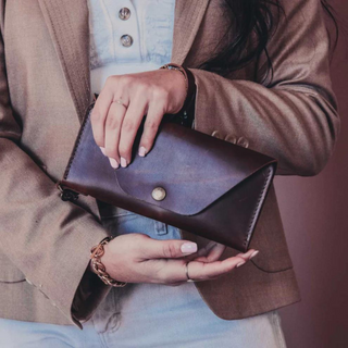 Continental Clutch Leather Wallet (Black) by Rustico
