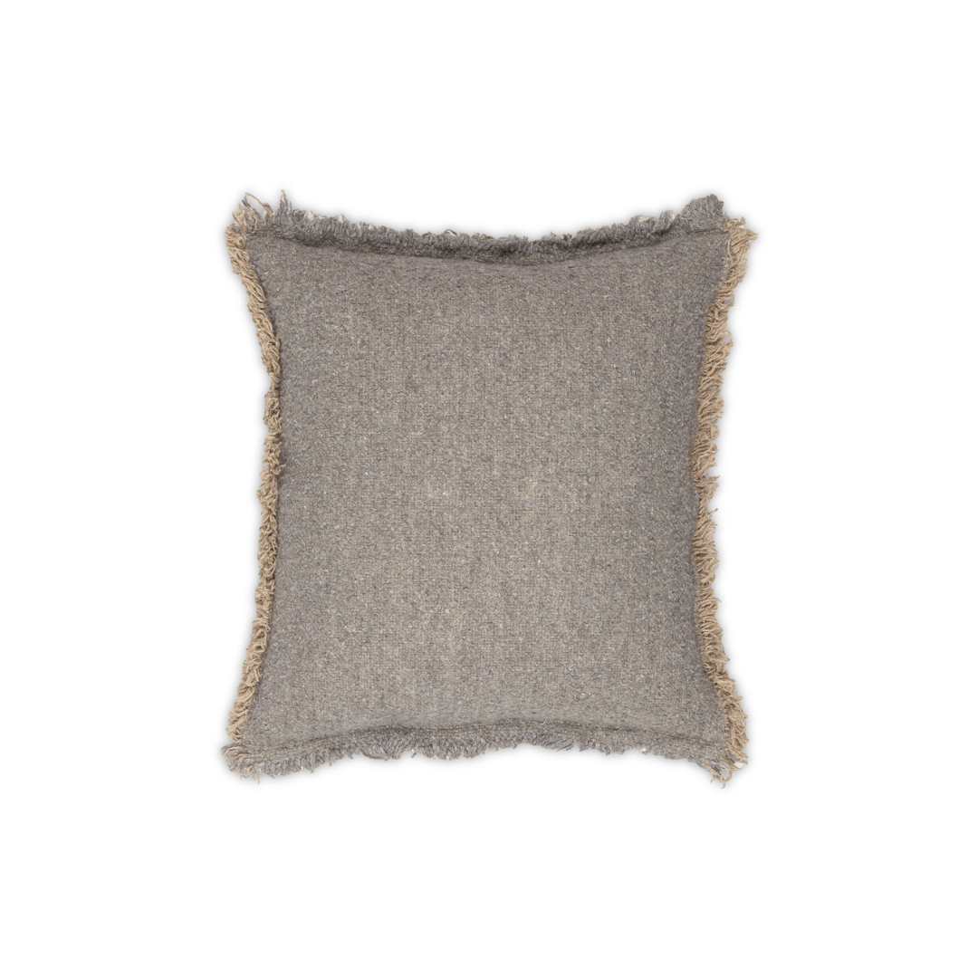 Riley Frayed Livid Pillow by Moss Home