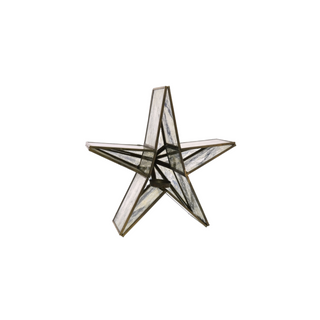 Glass Star Mirrored Candle Holder (Medium)
