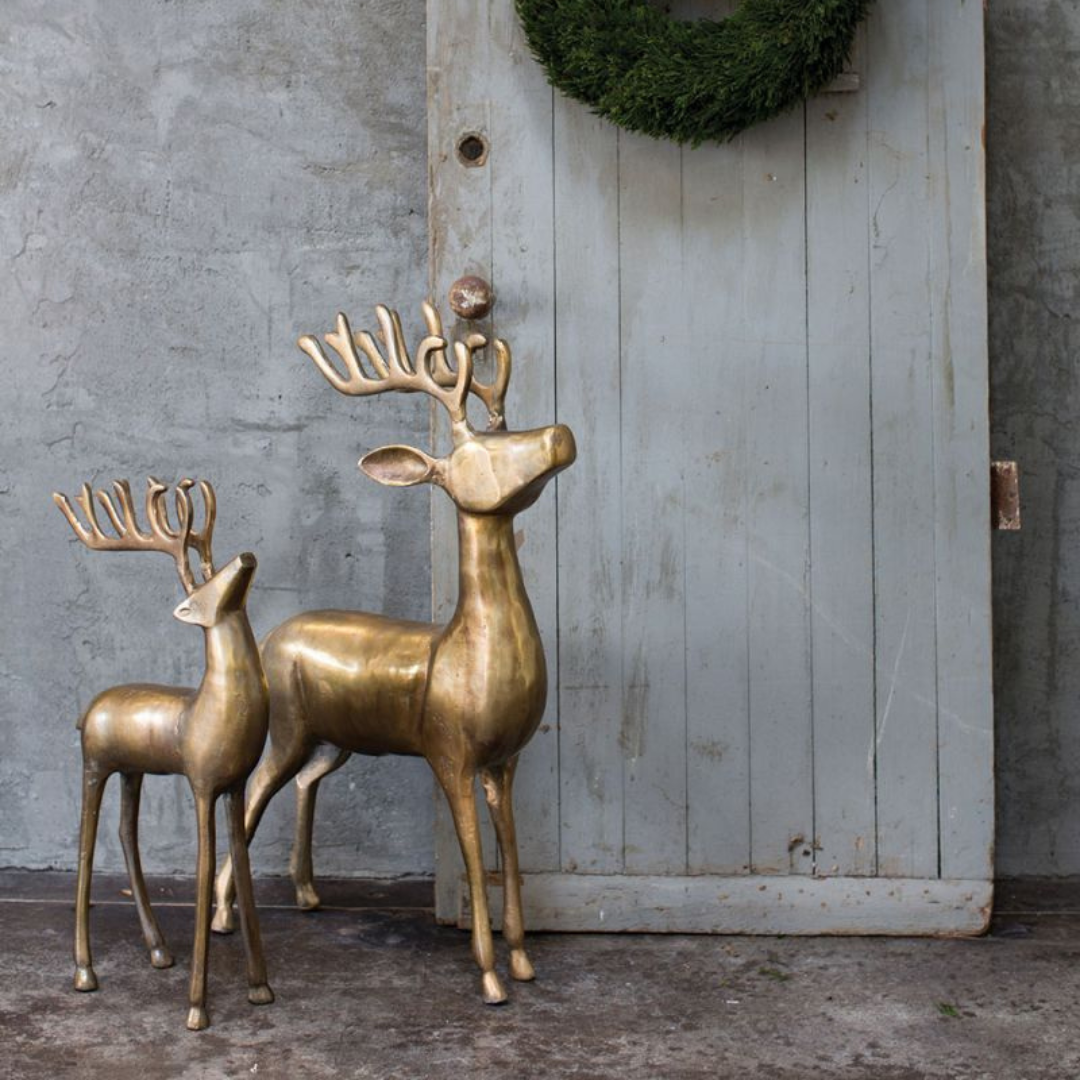 Christopher Collection Aluminum Reindeer - Thumbnail 4