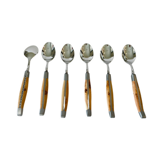 28 Piece Flatware Set in Juniper Wood
