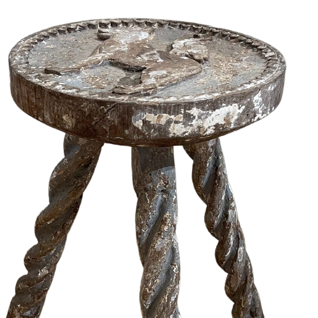 Christopher Collection Carved Animal Stools - Thumbnail 3