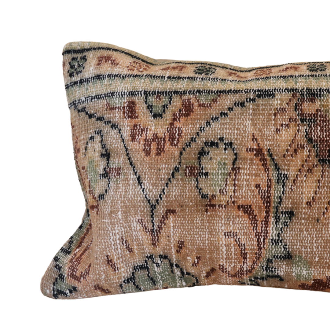 Turkish Rectangular Undyed Rug Pillowcase - Thumbnail 3