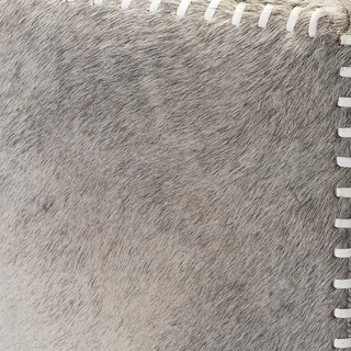 Grey Hide Ottoman (Large)
