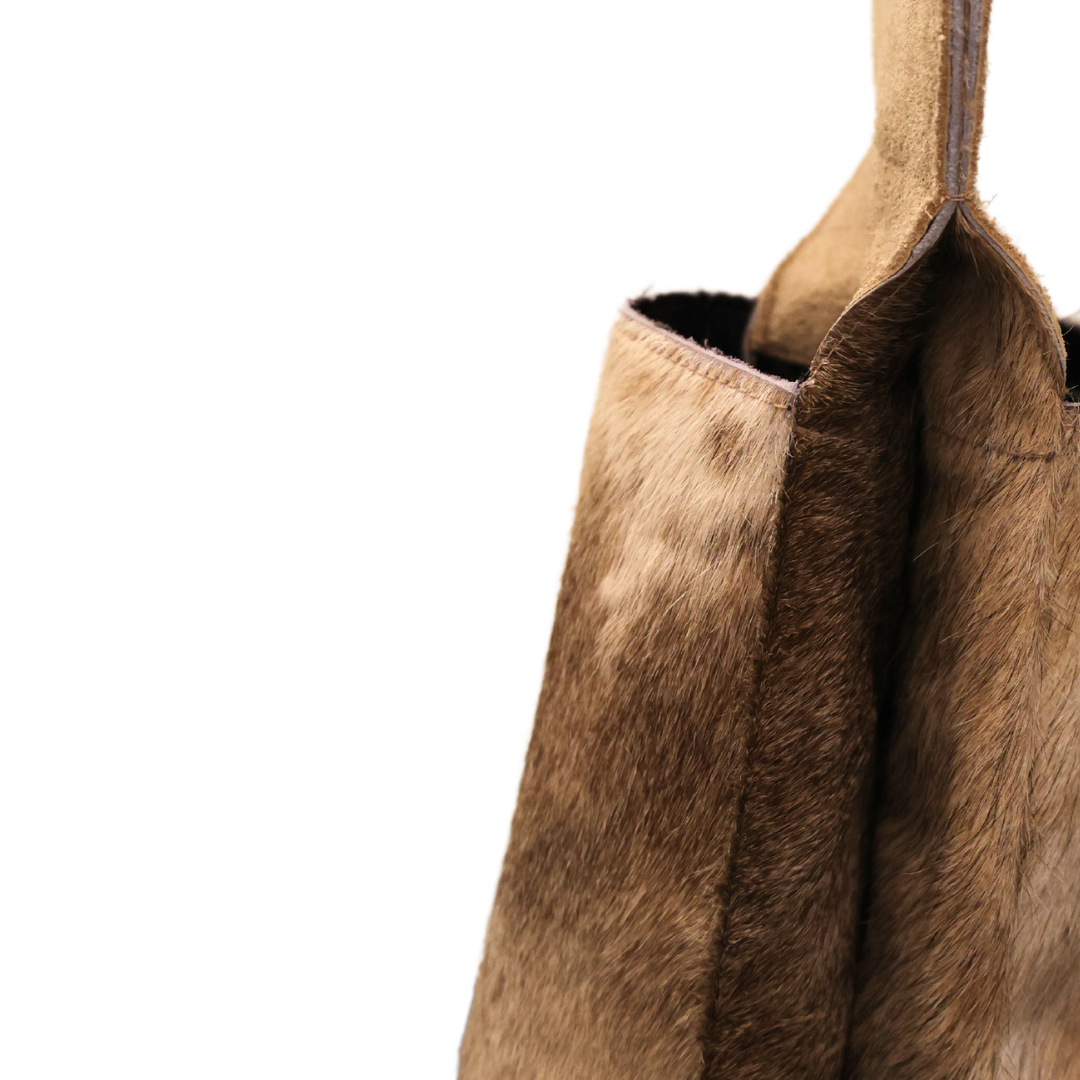 Hide Double Wine Bottle Carrier - Thumbnail 3