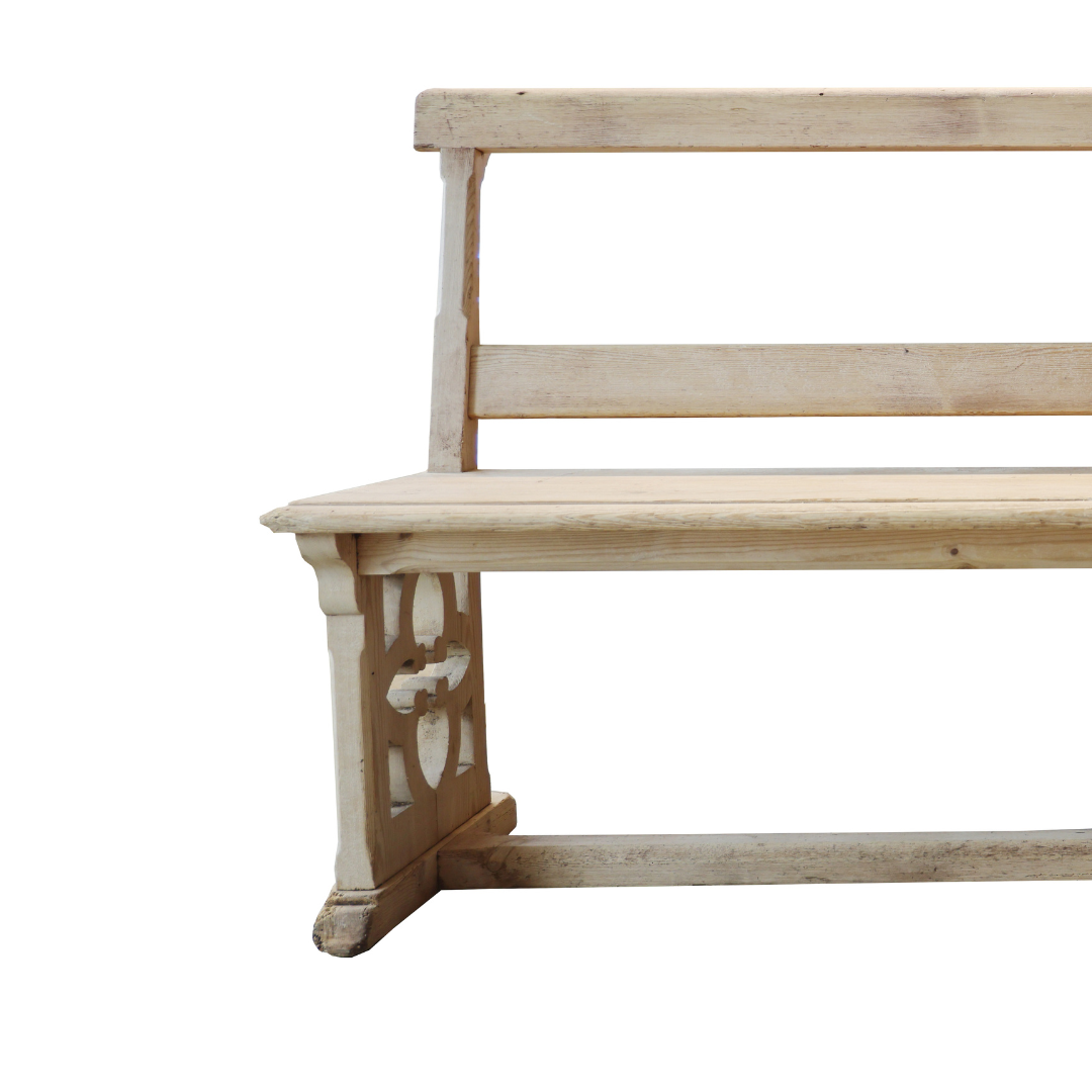 19th Century French Bleached Bench - Thumbnail 3