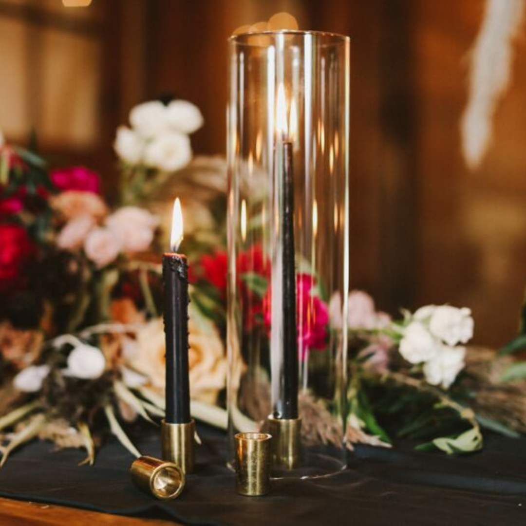 Gold Tune Candlesticks - Thumbnail 3