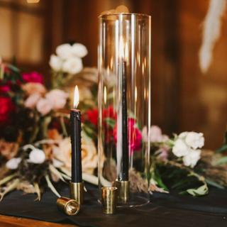 Gold Tune Candlesticks (Set of 4)
