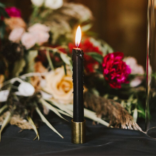 Gold Tune Candlesticks (Set of 4)
