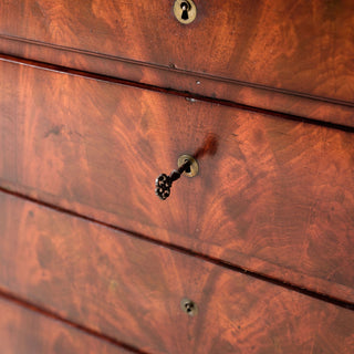 19th Century French Mahogany Chest with Marble Top (A)
