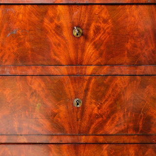 19th Century French Mahogany Chest with Marble Top (A)

