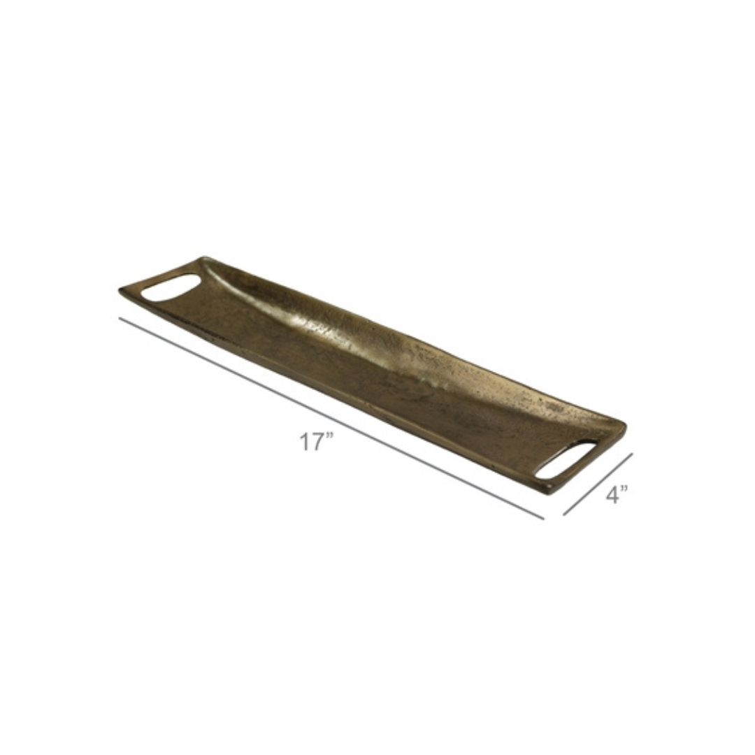 Dash Brass Rectangular Tray (Large) - Thumbnail 2