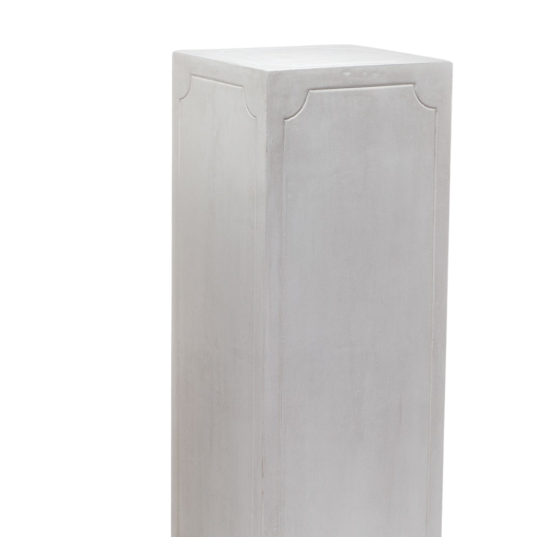 Walter Ivory Concrete Pedestal Table (Large) - Thumbnail 2