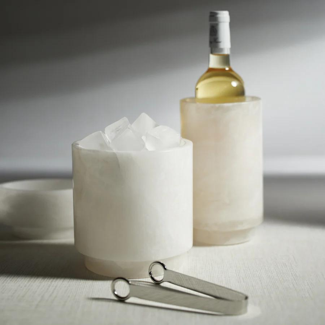 Yasmeen Polished Alabaster Stone Vase - Thumbnail 2