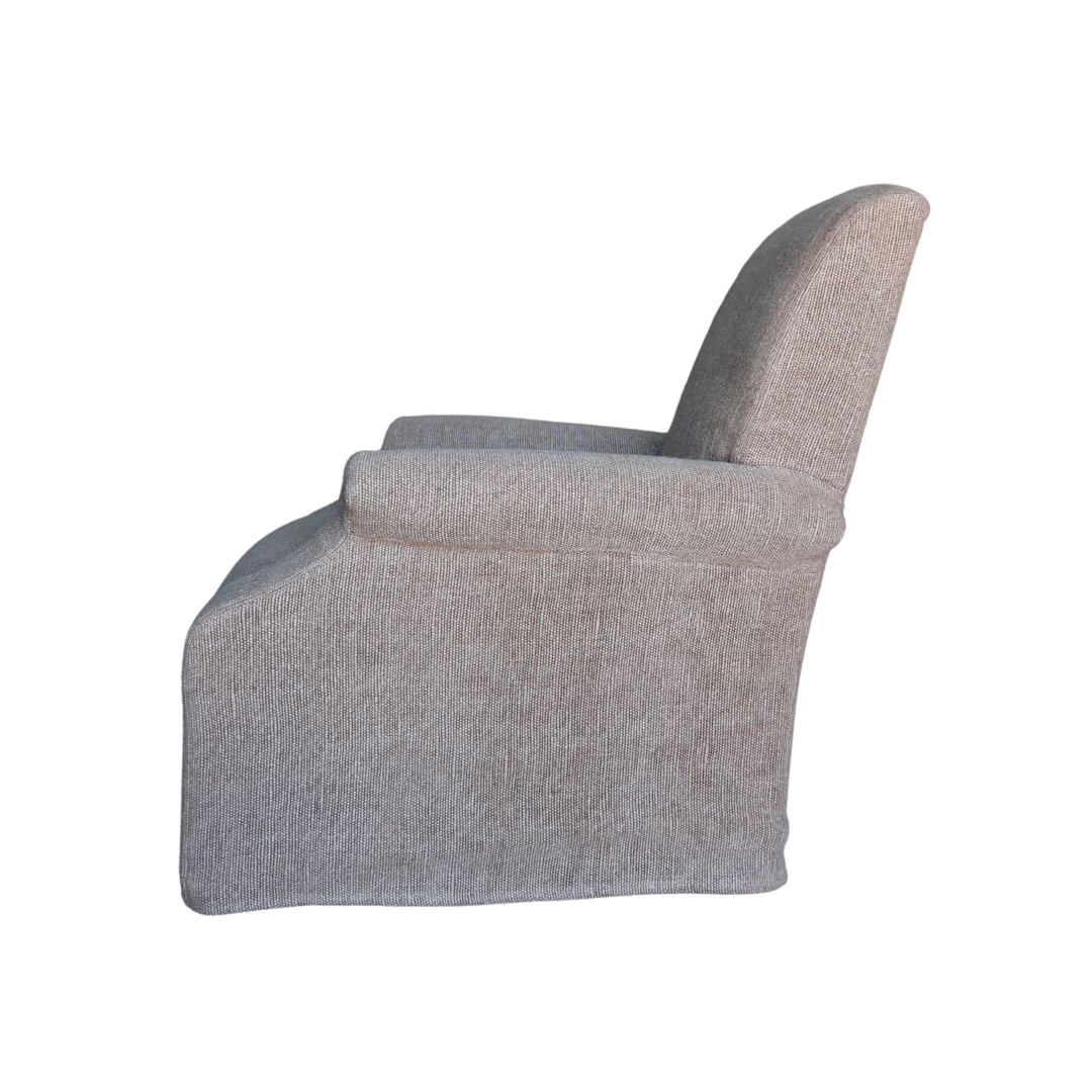 Verellen Rafael Slipcover Swivel Club Chair - Thumbnail 2