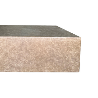 Sev Upholstered Coffee Table (Fargo Mushroom Leather)
