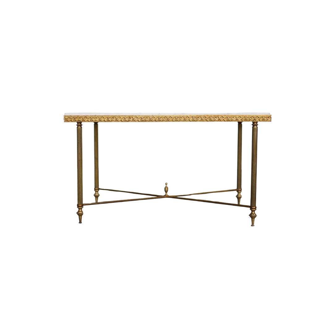 1950s Coffee Table with Marble Top - Thumbnail 2