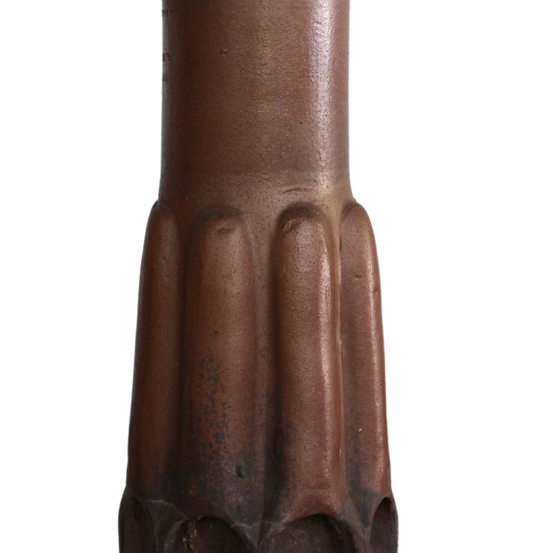 19th Century Terracotta Chimney Top (Dark, Glazed) - Thumbnail 3