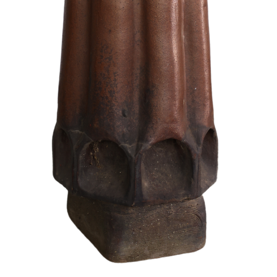 19th Century Terracotta Chimney Top (Dark, Glazed) - Thumbnail 4