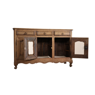 19th Century French Bleached Oak Server
