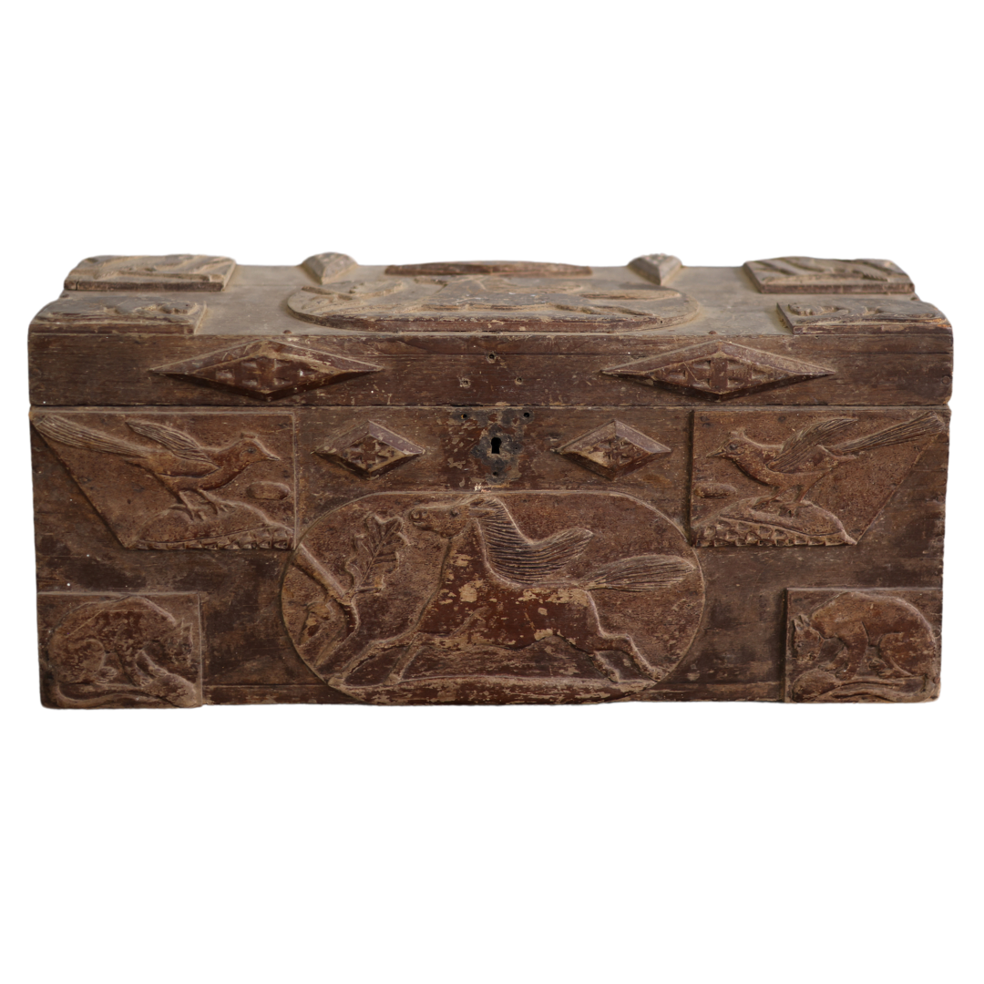 18th Century French Handcarved Small Chest