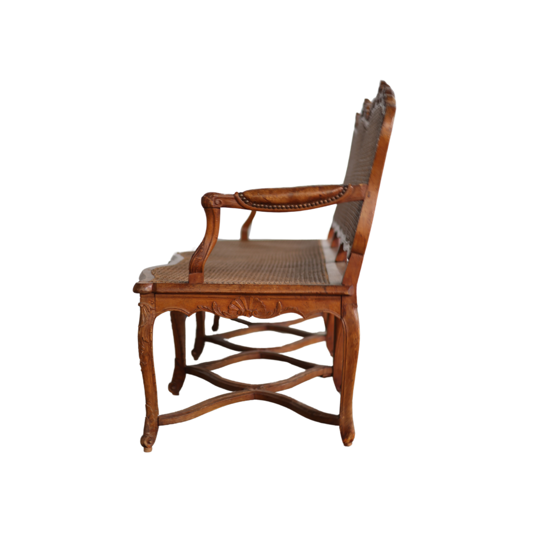 Christopher Collection Caned Bench - Thumbnail 3