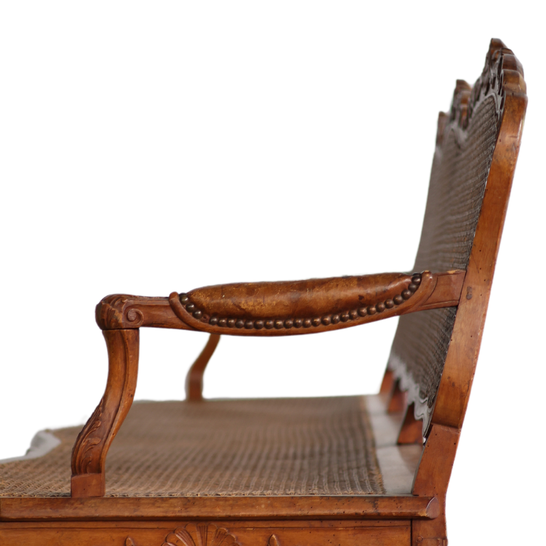 Christopher Collection Caned Bench - Thumbnail 5