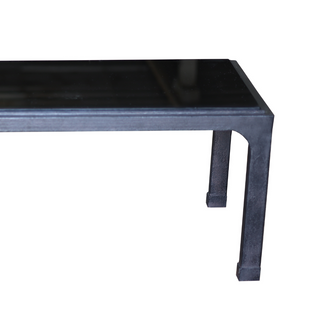 Mid 20th Century Mandarin Coffee Table Underpainted Glass
