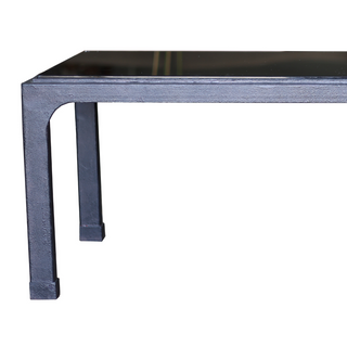 Mid 20th Century Mandarin Coffee Table Underpainted Glass
