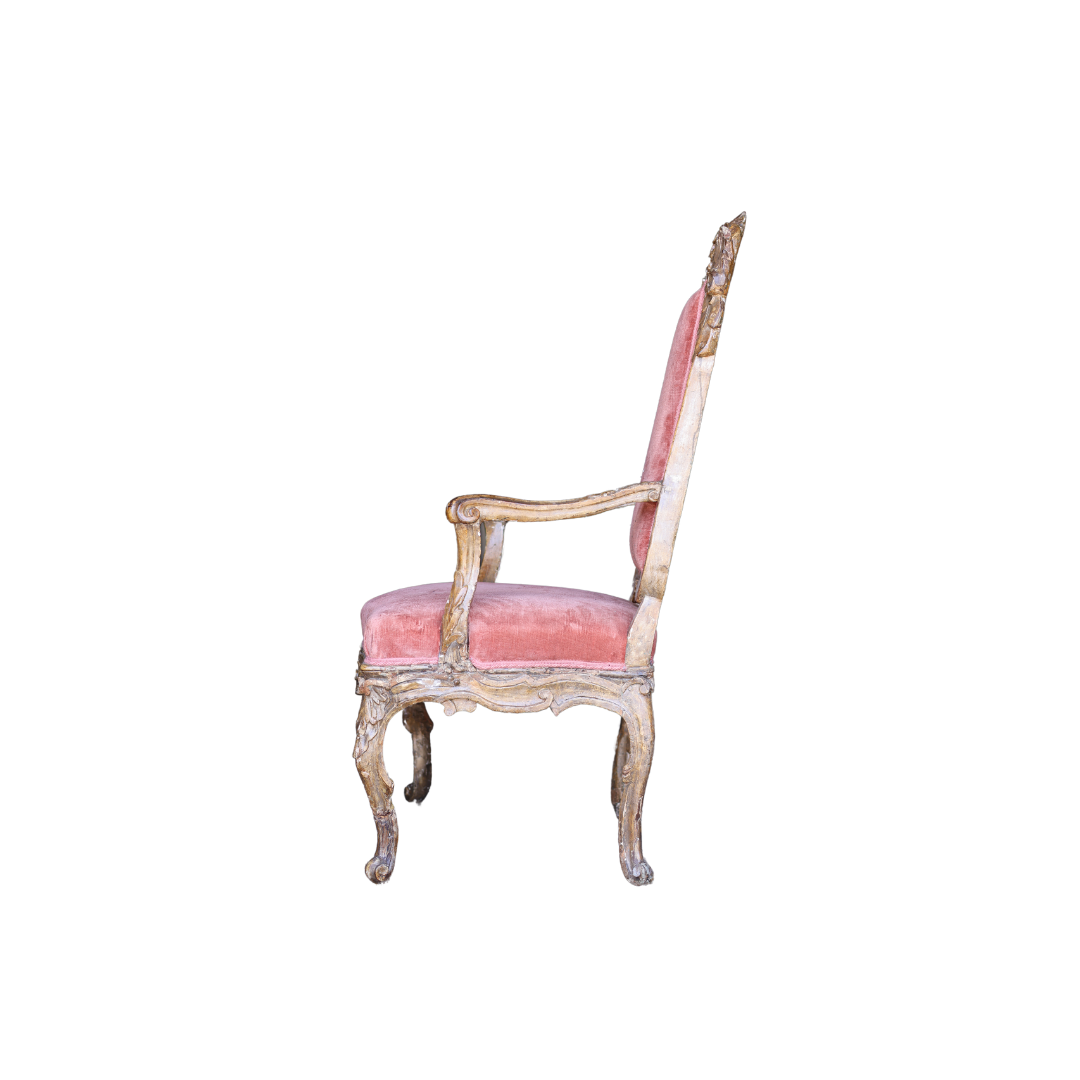 19th Century Louis XIV Giltwood Armchair - Thumbnail 3