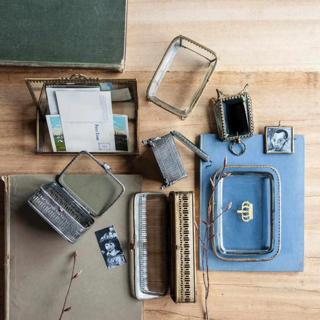 Brass & Glass Small Dish