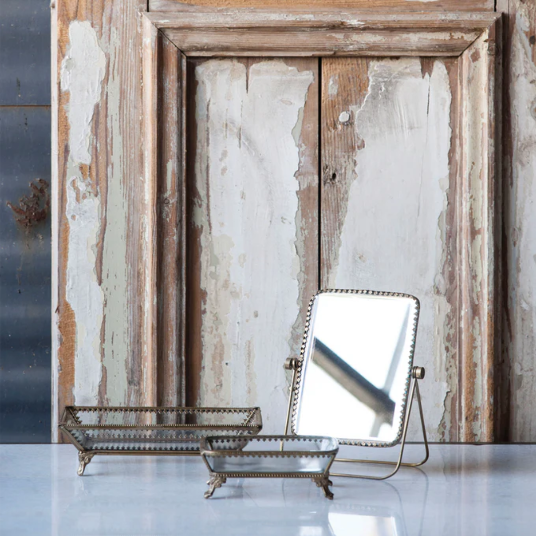 Glass & Brass Tray - Thumbnail 2