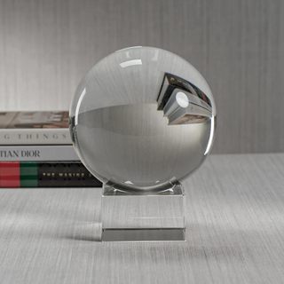 Serenity Crystal Orb on Base (Clear, Large)
