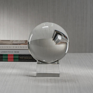 Serenity Crystal Orb on Base (Clear, Small)
