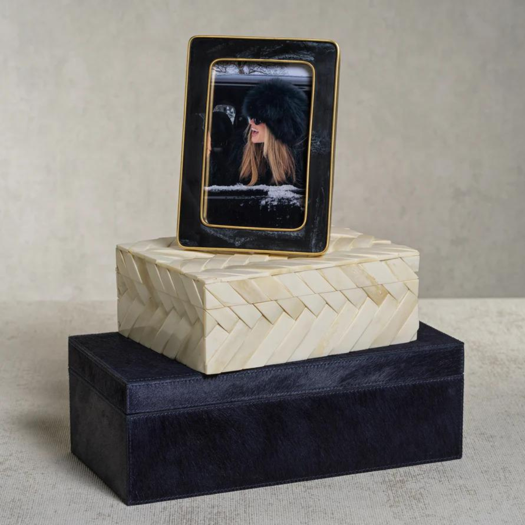 Bone Braided Box (White, Medium) - Thumbnail 3