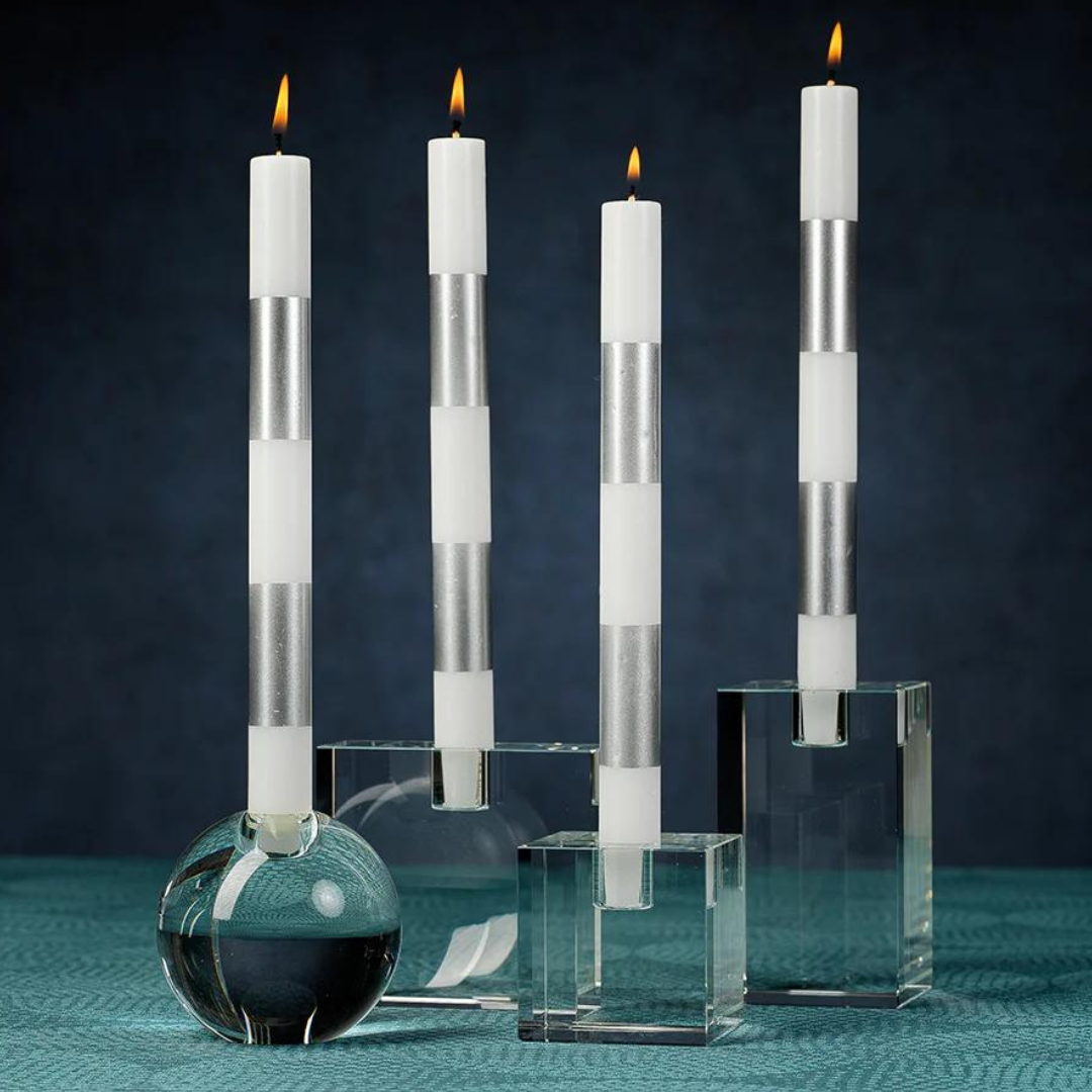 Rectangle Crystal Glass Taper Holder