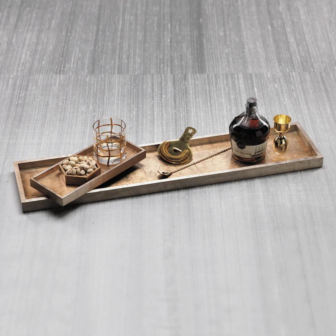 Antique Gold and Silver Serving Tray - Thumbnail 5