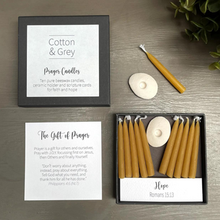 Prayer Candles with Scripture Cards
