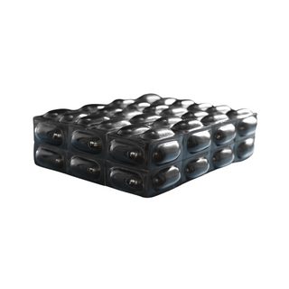 Black Bone/Horn Box with Ovals (Large)

