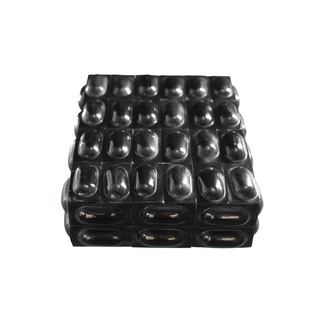 Black Bone/Horn Box with Ovals (Large)
